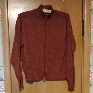 Red Full-Zip Sweater